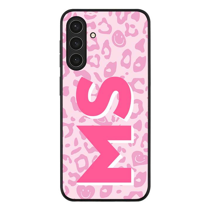 Custom Monogram Initial 3D Shadow Text Seamless Pattern, Phone Case - Samsung A Series
