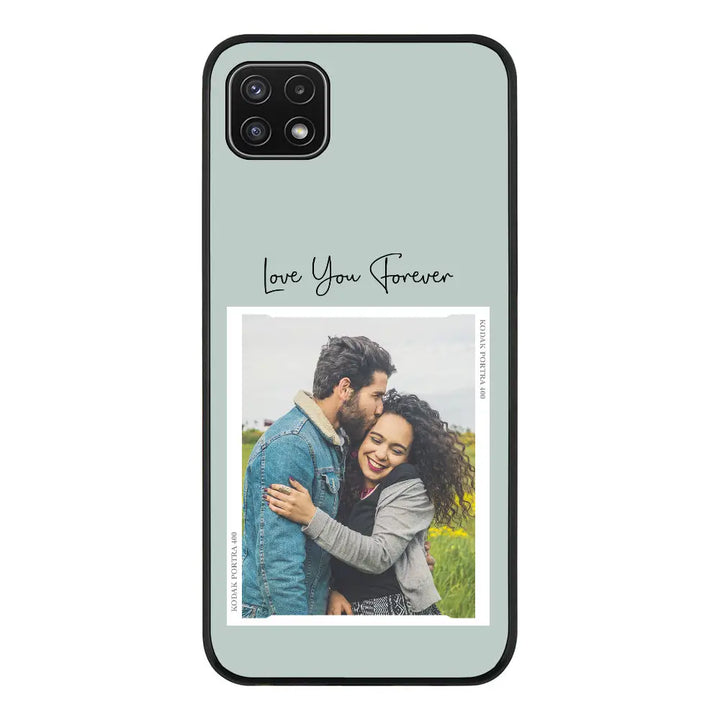 Samsung Galaxy A22 5G / Rugged Black Phone Case Custom Memory Photo, Phone Case - Samsung A Series - Stylizedd