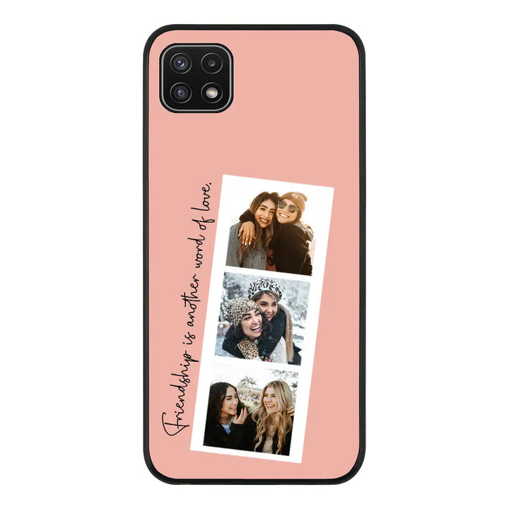 Samsung Galaxy A22 5G / Rugged Black Phone Case Custom Photo Strip Polaroid Style, Phone Case - Samsung A Series - Stylizedd