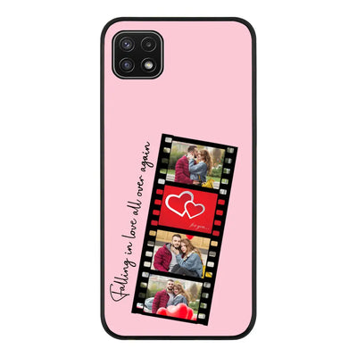 Samsung Galaxy A22 5G / Rugged Black Phone Case Custom Valentine Photo Film Strips, Phone Case - Samsung A Series - Stylizedd
