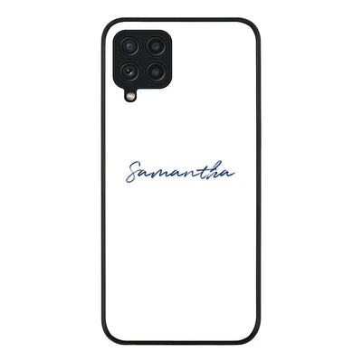 Samsung Galaxy A22 4G / Rugged Black Custom Text, My Name Phone Case - Samsung A Series - Stylizedd.com