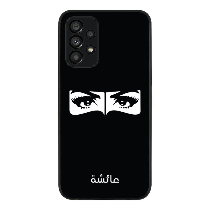 Samsung Galaxy A23 4G / Rugged Black Custom Name Niqabi Eye, Phone Case - Samsung A Series - Stylizedd.com