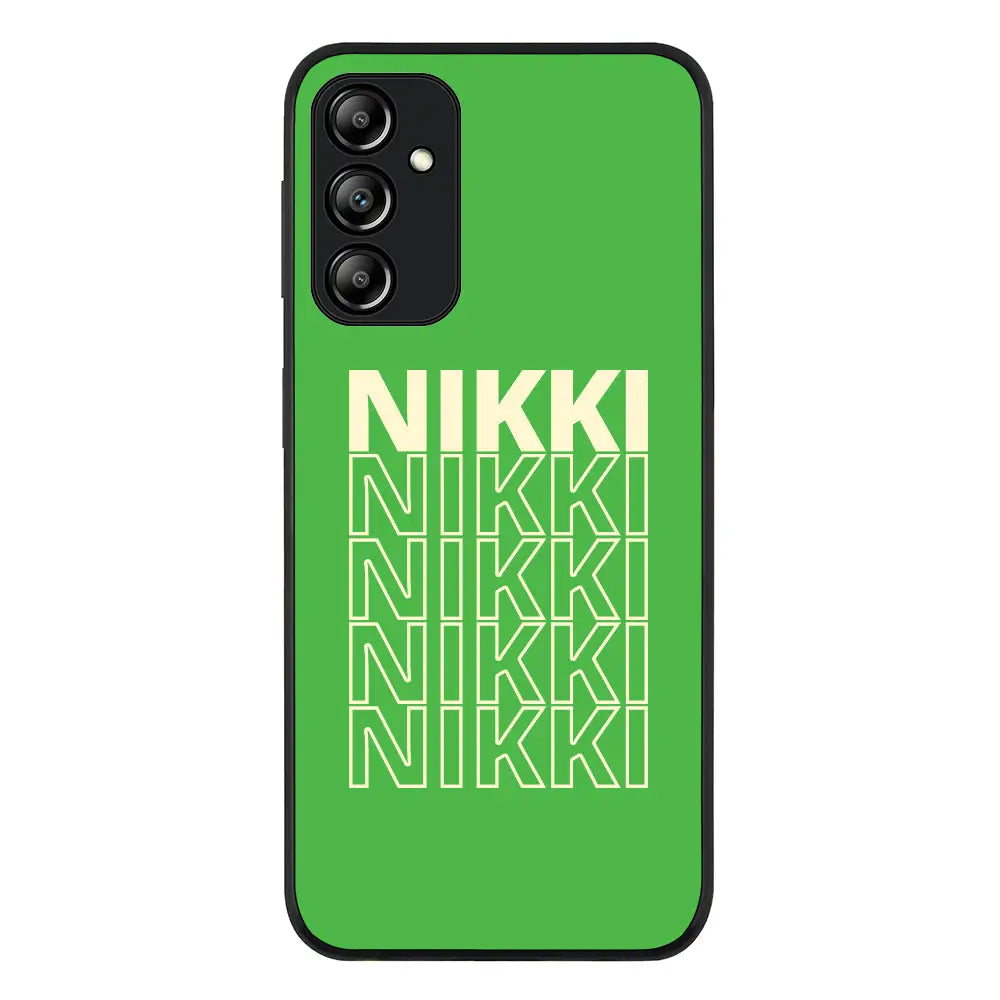 Repeated Monogram Phone Case - Samsung A Series - Galaxy A24 4G / Rugged Black - Stylizedd