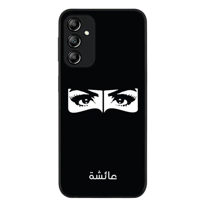 Samsung Galaxy A24 4G / Rugged Black Custom Name Niqabi Eye, Phone Case - Samsung A Series - Stylizedd.com