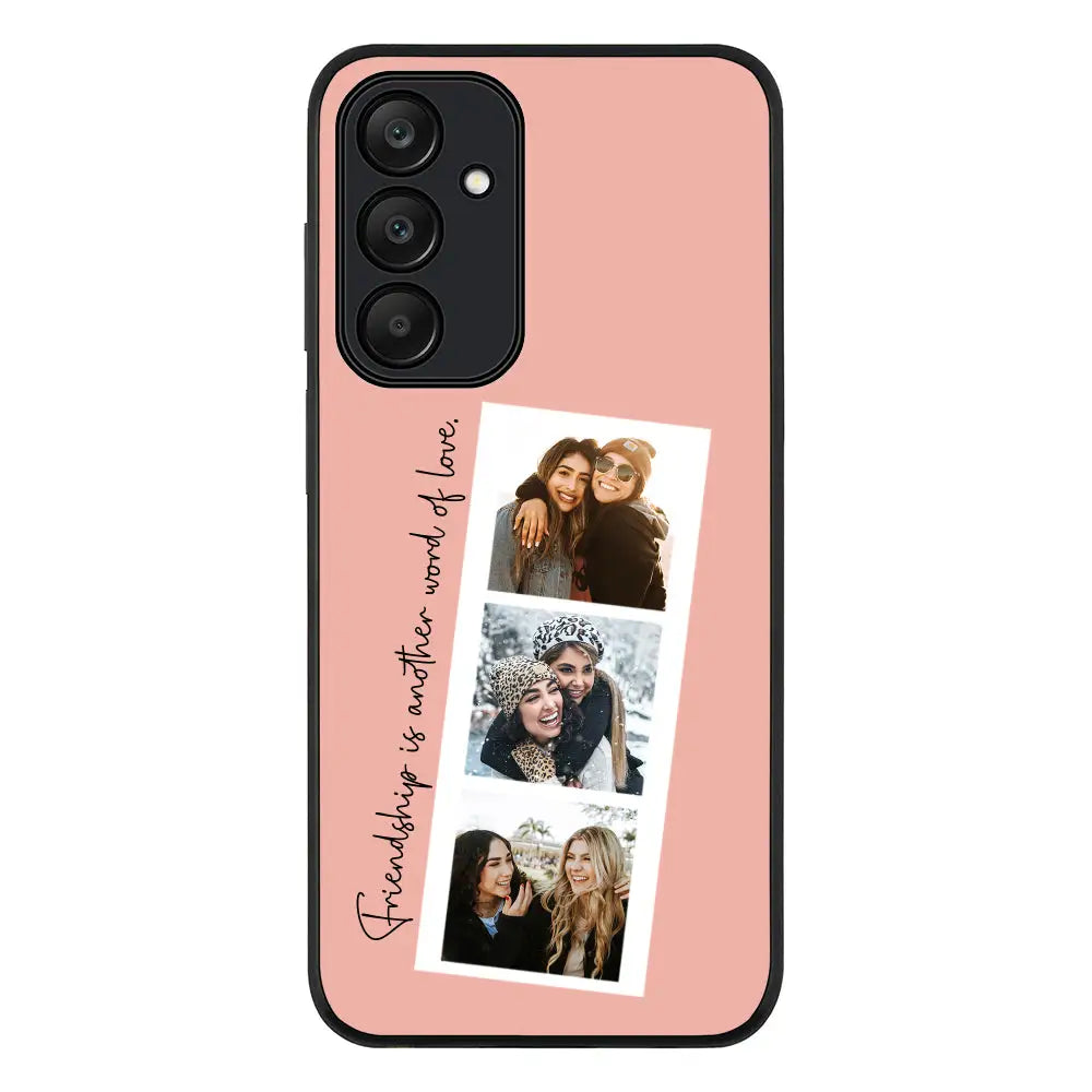 Samsung Galaxy A25 / Rugged Black Phone Case Custom Photo Strip Polaroid Style, Phone Case - Samsung A Series - Stylizedd