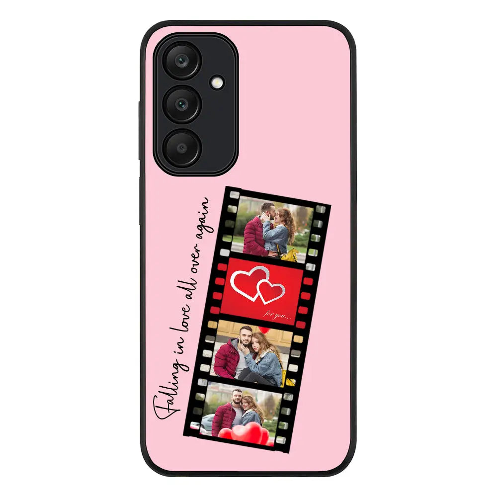 Samsung Galaxy A25 / Rugged Black Phone Case Custom Valentine Photo Film Strips, Phone Case - Samsung A Series - Stylizedd