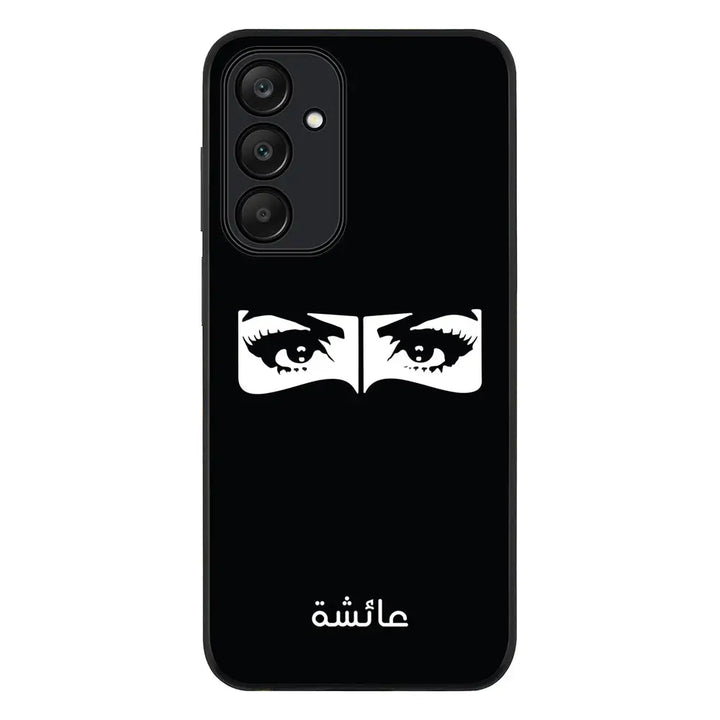 Samsung Galaxy A25 / Rugged Black Custom Name Niqabi Eye, Phone Case - Samsung A Series - Stylizedd.com