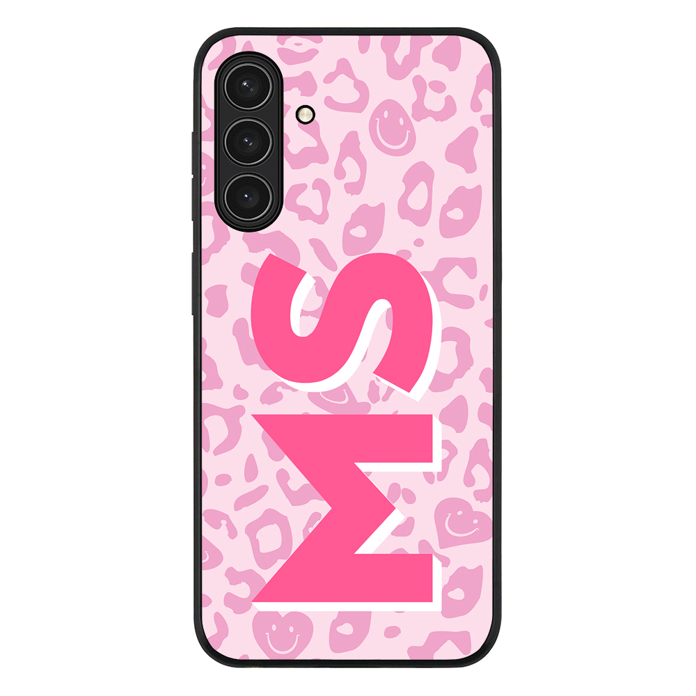 Custom Monogram Initial 3D Shadow Text Seamless Pattern Phone Case - Samsung A Series - Galaxy A26