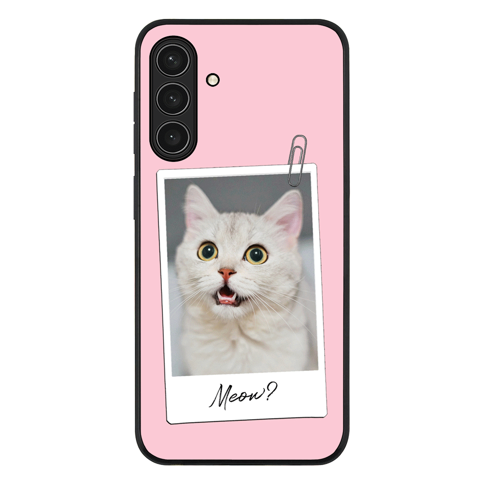 Polaroid Photo Pet Cat Phone Case - Samsung A Series - Galaxy A26 / Rugged Black - Stylizedd