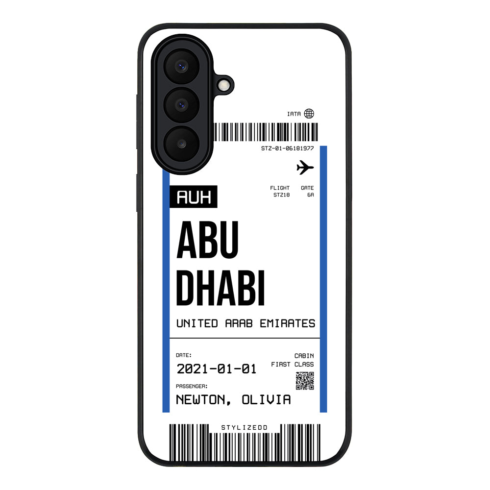 Custom Flight Boarding Pass Ticket Phone Case - Samsung A Series