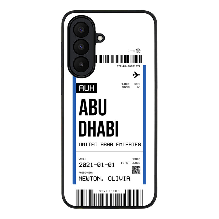 Custom Flight Boarding Pass Ticket Phone Case - Samsung A Series