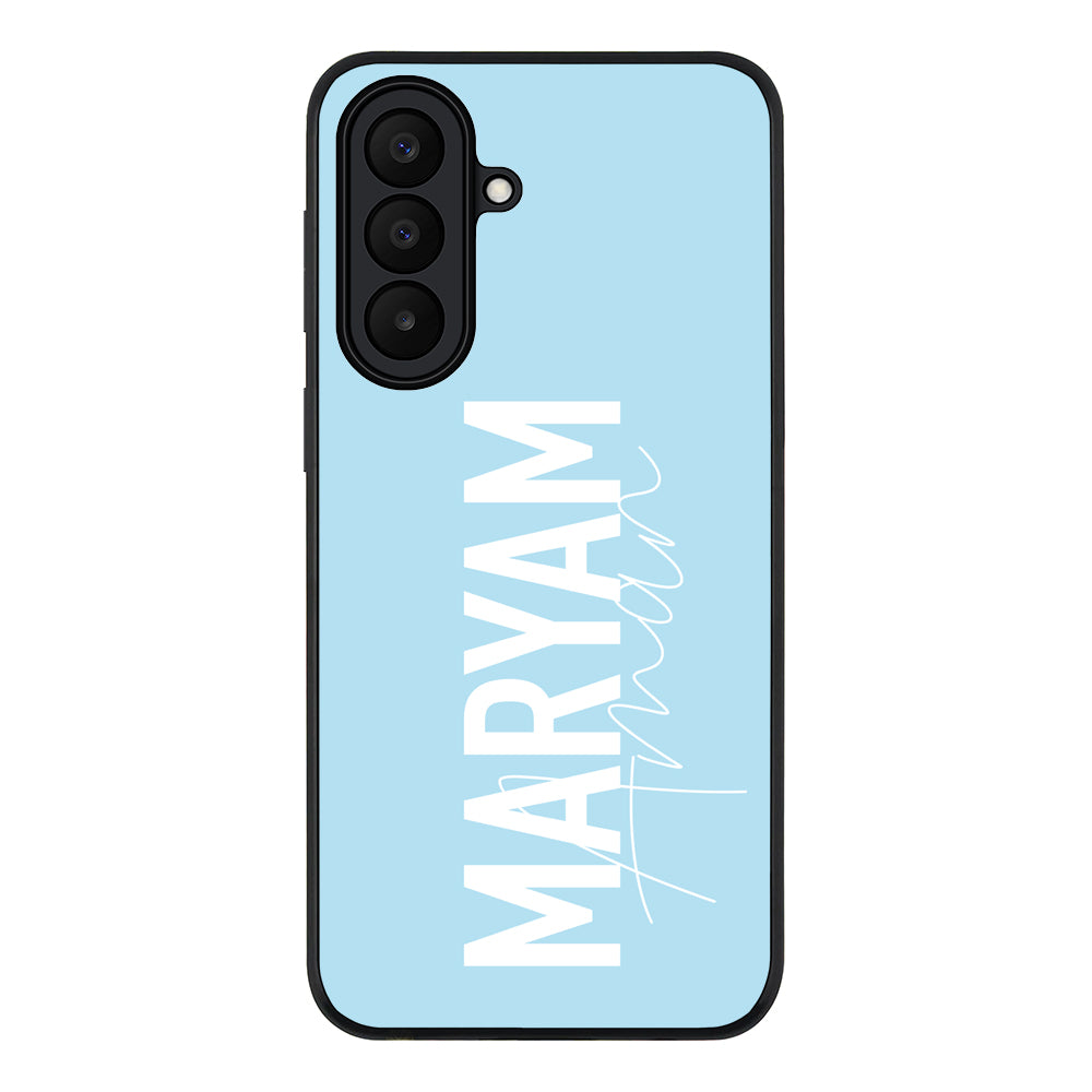 Personalized Name Vertical, Phone Case - Samsung A Series