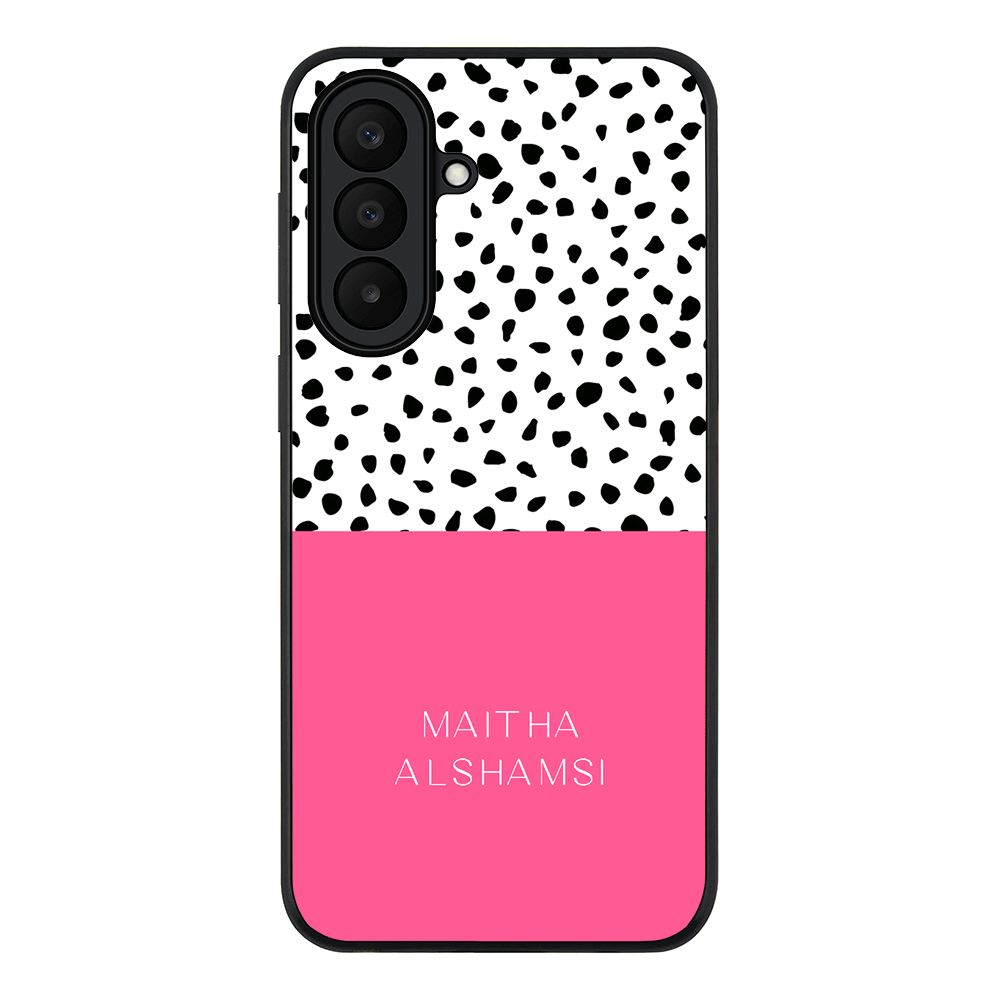 Personalized Text Colorful Spotted Dotted, Phone Case - Samsung A Series