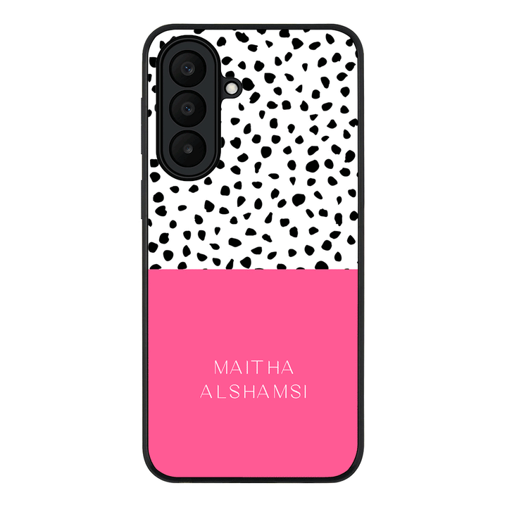 Personalized Text Colorful Spotted Dotted, Phone Case - Samsung A Series