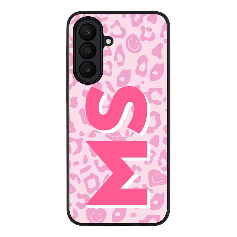 Custom Monogram Initial 3D Shadow Text Seamless Pattern, Phone Case - Samsung A Series
