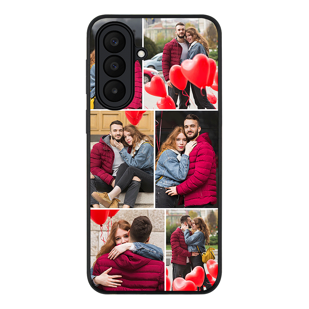 Personalised Valentine Photo Collage Grid, Phone Case - Samsung A Series