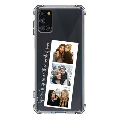 Samsung Galaxy A31 / Clear Classic Phone Case Custom Photo Strip Polaroid Style, Phone Case - Samsung A Series - Stylizedd