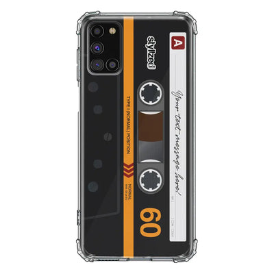 Samsung Galaxy A31 / Clear Classic Custom Retro Cassette Tape Phone Case - Samsung A Series - Stylizedd.com