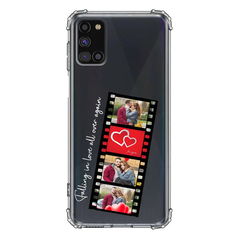 Samsung Galaxy A31 / Clear Classic Phone Case Custom Valentine Photo Film Strips, Phone Case - Samsung A Series - Stylizedd