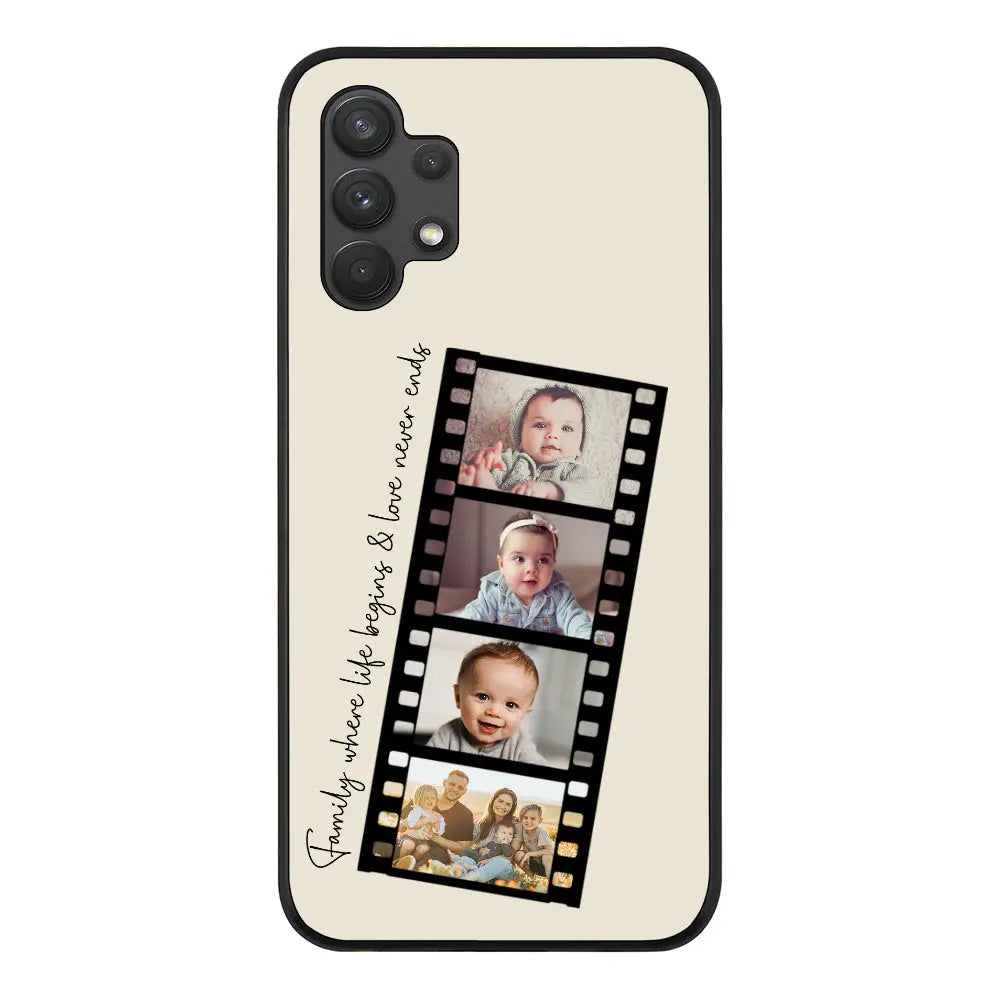 Samsung Galaxy A32 4G / Rugged Black Phone Case Custom Film Strips Personalised Movie Strip, Phone Case - Samsung A Series - Stylizedd