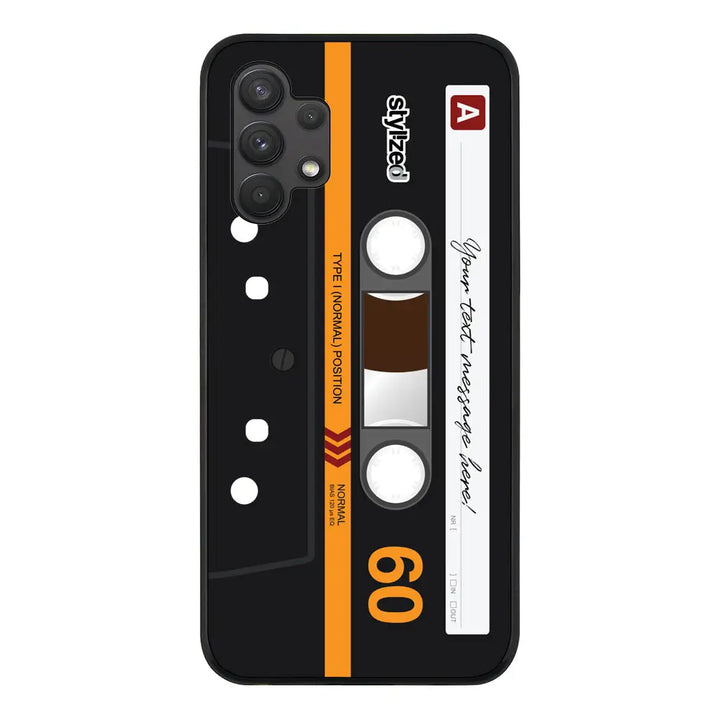 Samsung Galaxy A32 4G / Rugged Black Custom Retro Cassette Tape Phone Case - Samsung A Series - Stylizedd.com