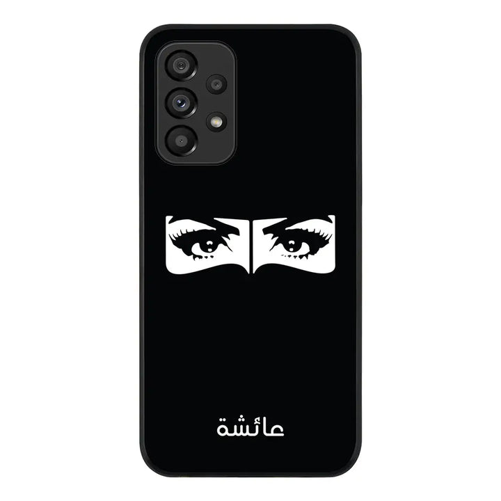 Samsung Galaxy A33 5G / Rugged Black Custom Name Niqabi Eye, Phone Case - Samsung A Series - Stylizedd.com