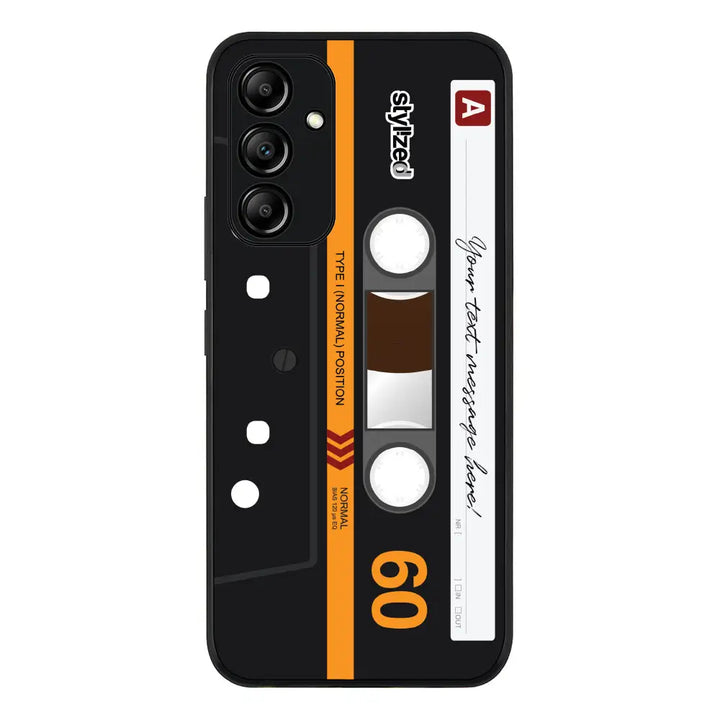 Samsung Galaxy A34 5G / Rugged Black Custom Retro Cassette Tape Phone Case - Samsung A Series - Stylizedd.com