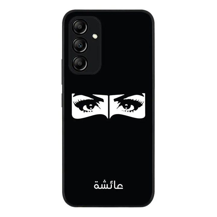 Samsung Galaxy A34 5G / Rugged Black Custom Name Niqabi Eye, Phone Case - Samsung A Series - Stylizedd.com