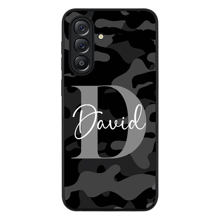 Personalized Name Camouflage Military Camo Phone Case - Samsung A Series - Galaxy A36 / Rugged