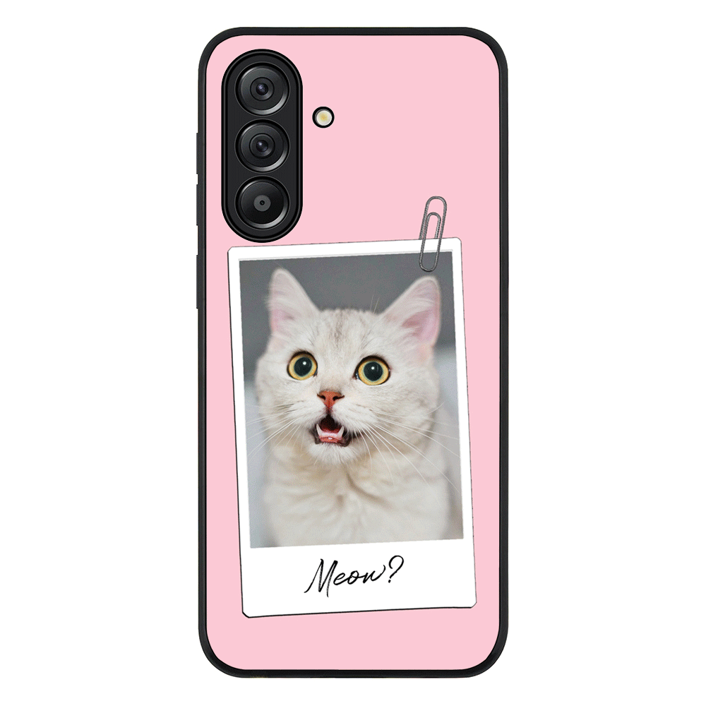 Polaroid Photo Pet Cat Phone Case - Samsung A Series - Galaxy A36 / Rugged Black - Stylizedd