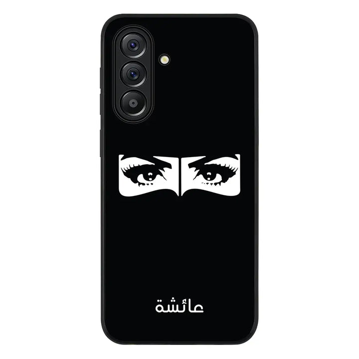 Custom Name Niqabi Eye Phone Case - Samsung A Series - Galaxy A36 / Rugged Black - Phone Case