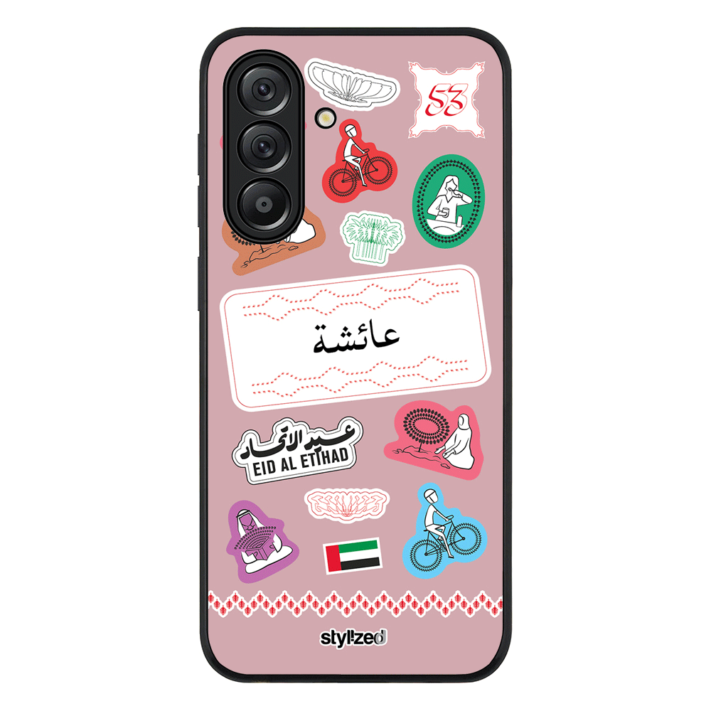 Custom Eid Al Etihad 53 National Day Sticker Phone Case - Samsung A Series - Galaxy A36 / Rugged