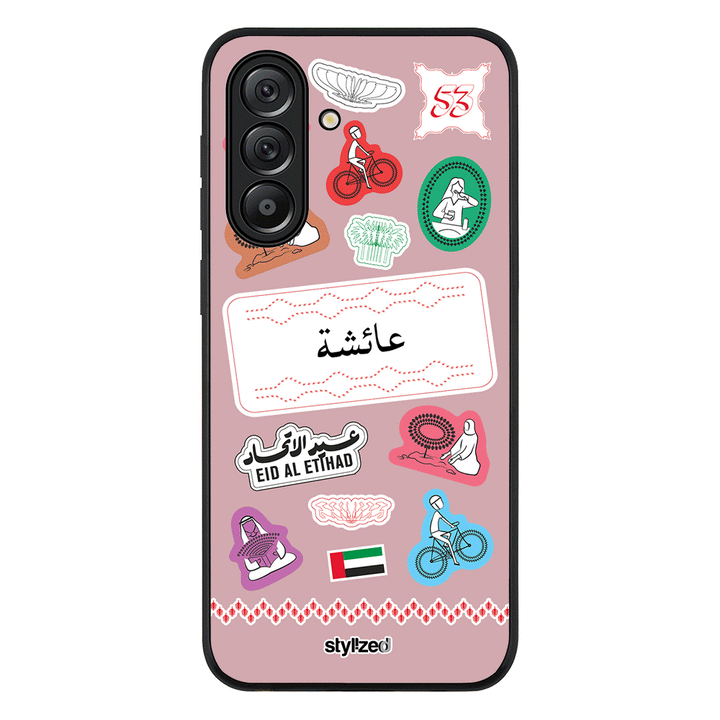 Custom Eid Al Etihad 53 National Day Sticker Phone Case - Samsung A Series - Galaxy A36 / Rugged