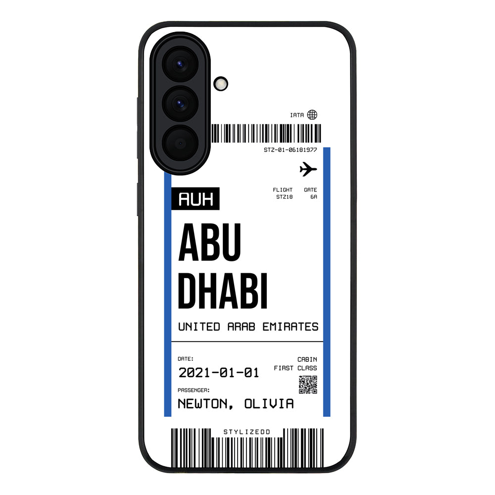 Custom Flight Boarding Pass Ticket Phone Case - Samsung A Series