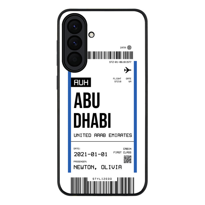 Custom Flight Boarding Pass Ticket Phone Case - Samsung A Series
