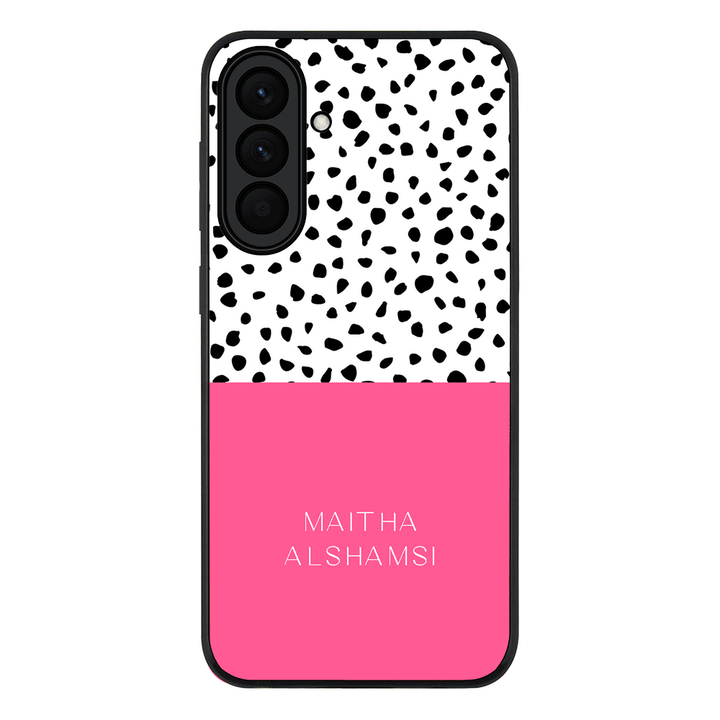 Personalized Text Colorful Spotted Dotted, Phone Case - Samsung A Series