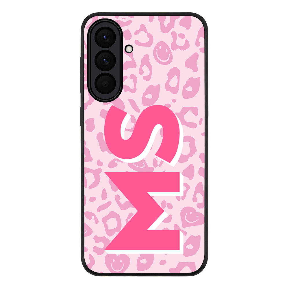 Custom Monogram Initial 3D Shadow Text Seamless Pattern, Phone Case - Samsung A Series