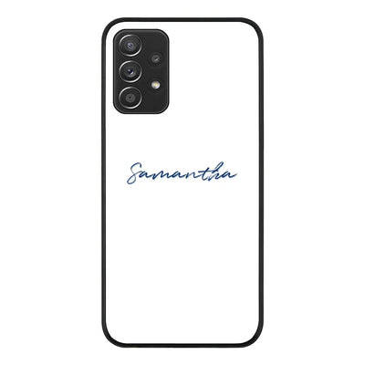 Samsung Galaxy A52 4G / Rugged Black Custom Text, My Name Phone Case - Samsung A Series - Stylizedd.com