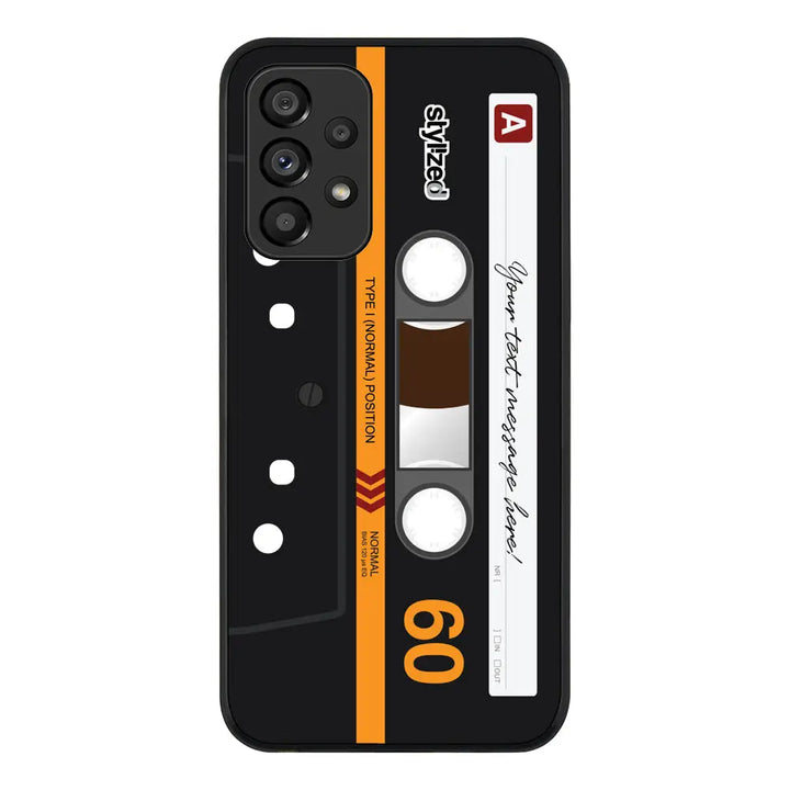 Samsung Galaxy A53 5G / Rugged Black Custom Retro Cassette Tape Phone Case - Samsung A Series - Stylizedd.com