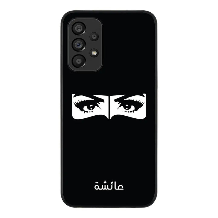 Samsung Galaxy A53 5G / Rugged Black Custom Name Niqabi Eye, Phone Case - Samsung A Series - Stylizedd.com