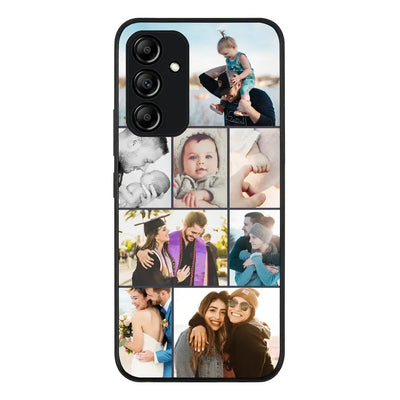 Samsung Galaxy A54 5G / Rugged Black Phone Case Personalised Photo Collage Grid Phone Case - Samsung A Series - Stylizedd