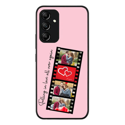 Samsung Galaxy A54 5G / Rugged Black Phone Case Custom Valentine Photo Film Strips, Phone Case - Samsung A Series - Stylizedd