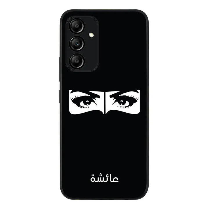 Samsung Galaxy A54 5G / Rugged Black Custom Name Niqabi Eye, Phone Case - Samsung A Series - Stylizedd.com