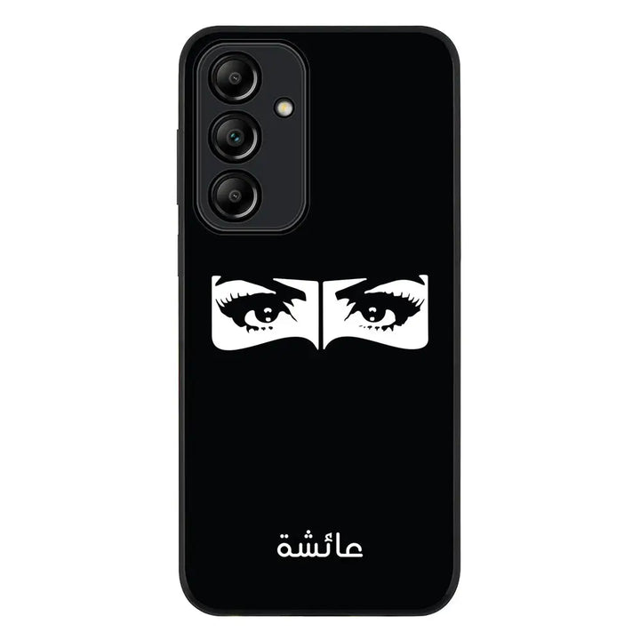 Samsung Galaxy A55 / Rugged Black Custom Name Niqabi Eye, Phone Case - Samsung A Series - Stylizedd.com