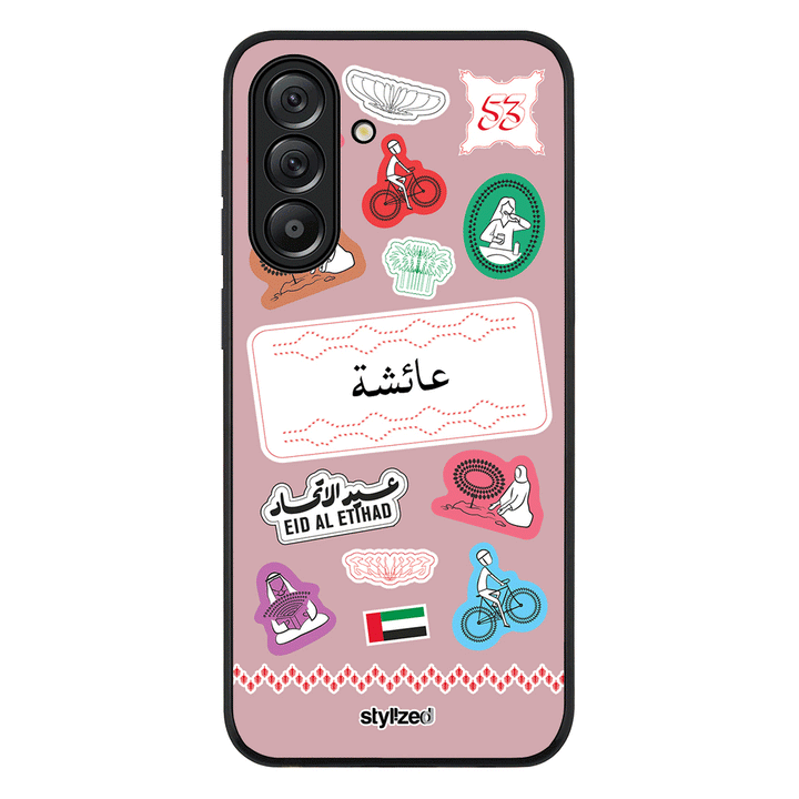 Custom Eid Al Etihad 53 National Day Sticker Phone Case - Samsung A Series - Galaxy A56 / Rugged