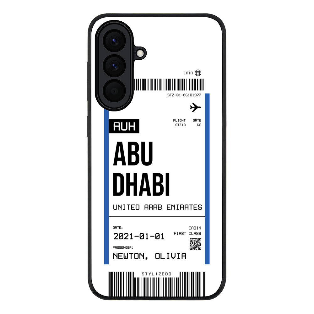 Custom Flight Boarding Pass Ticket Phone Case - Samsung A Series