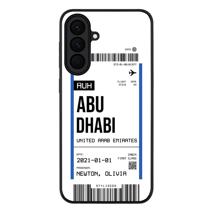 Custom Flight Boarding Pass Ticket Phone Case - Samsung A Series