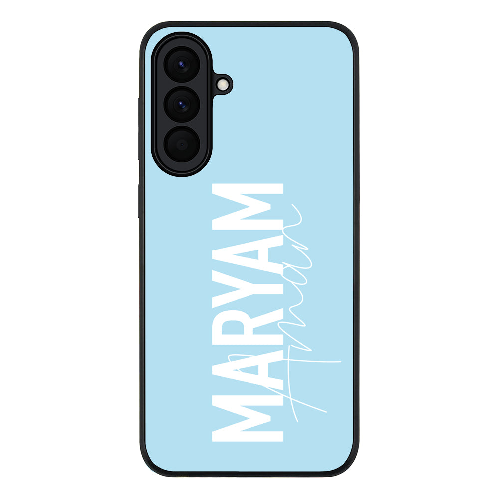 Personalized Name Vertical, Phone Case - Samsung A Series