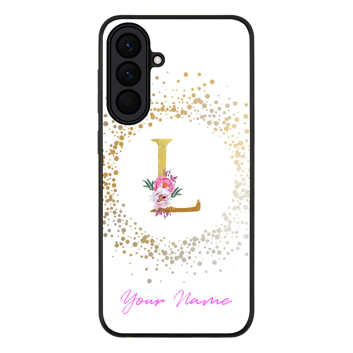 Floral Initial Phone Case - Samsung A Series