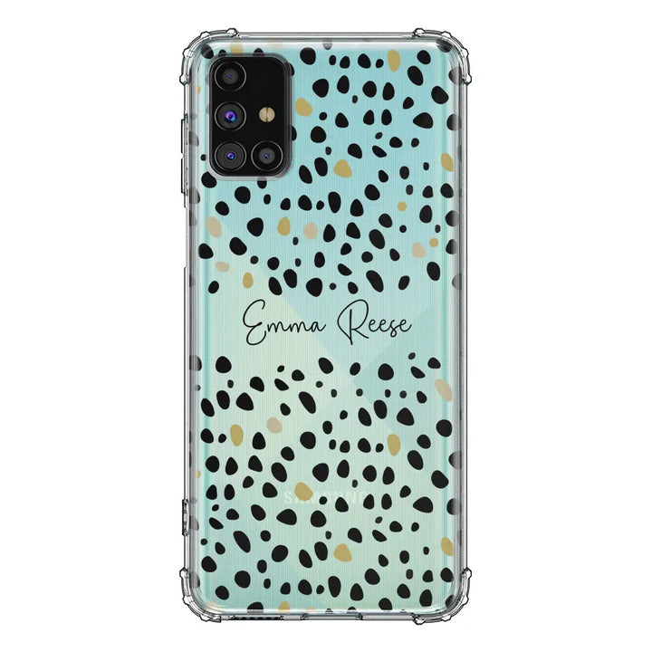 Samsung Galaxy A71 4G / Clear Classic Phone Case Pebble Multi Color Custom Text, My Name Phone Case - Samsung A Series - Stylizedd